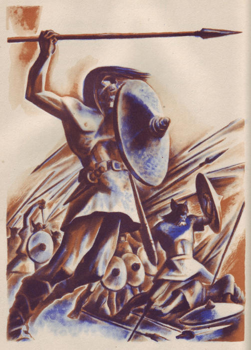 Линд Кендалл Уорд - Иллюстрация к Беовульфу, 1930е